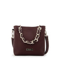 Cartera bandolera mariela mediana burdeo