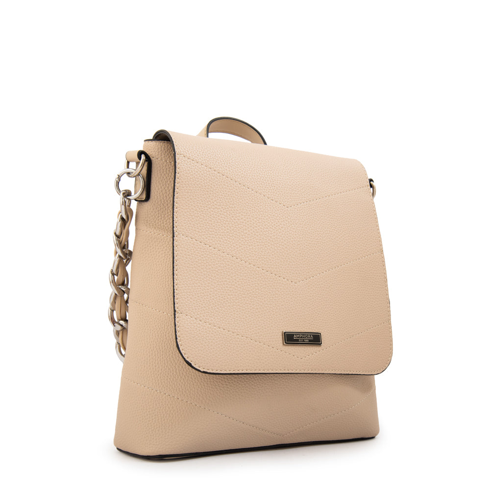 Mochila mariela mediana beige