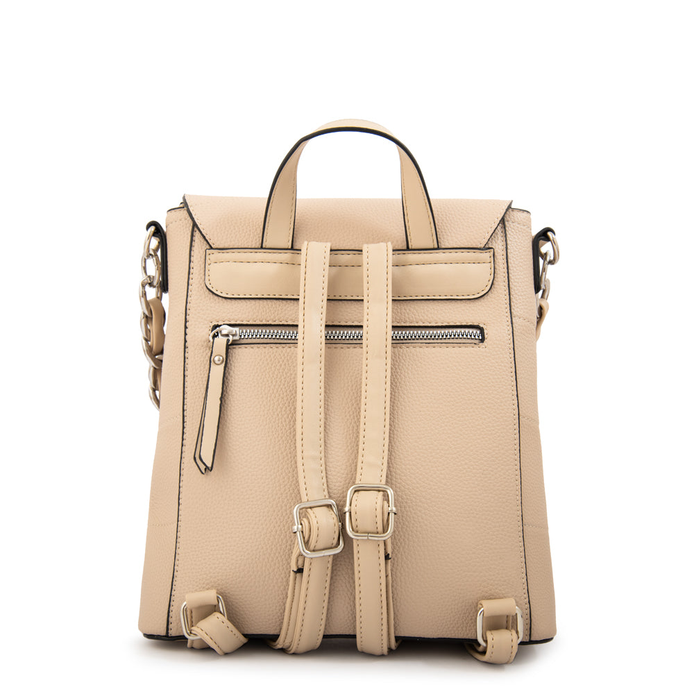 Mochila mariela mediana beige