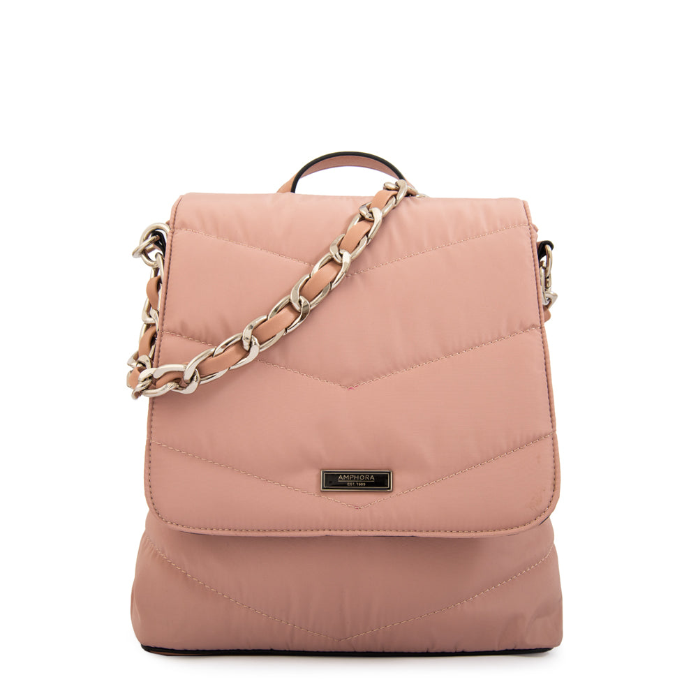 Mochila mariela mediana rosa viejo