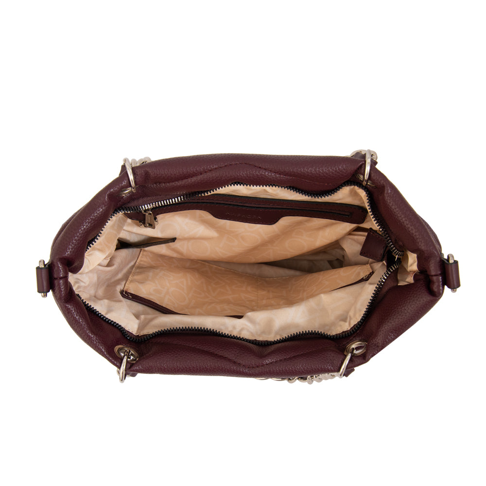 Cartera tote mariela grande burdeo