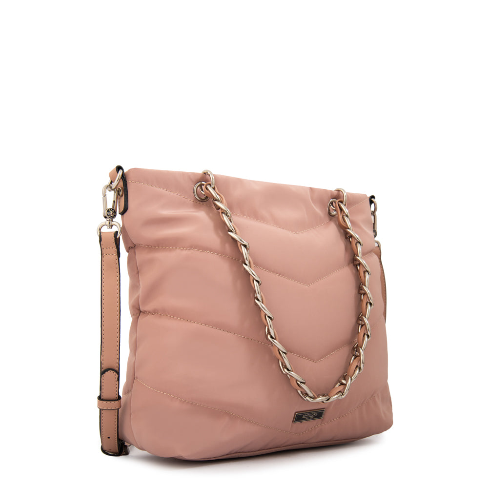 Cartera tote mariela grande rosa viejo