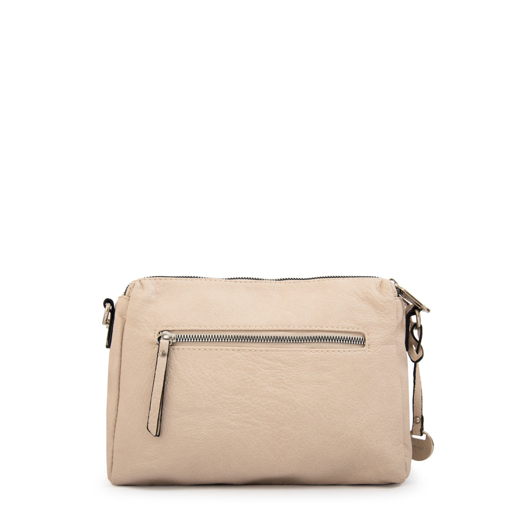 Cartera bandolera nuit mediana beige