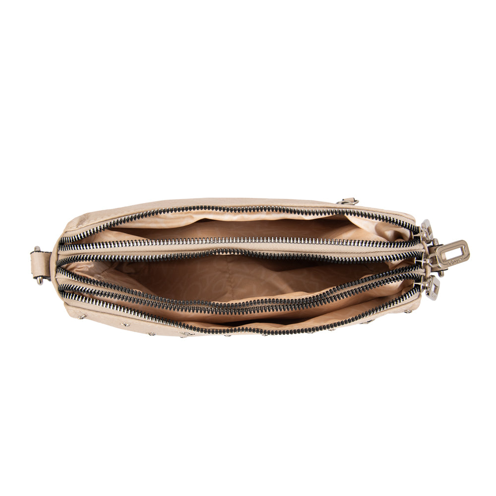 Cartera bandolera nuit mediana beige