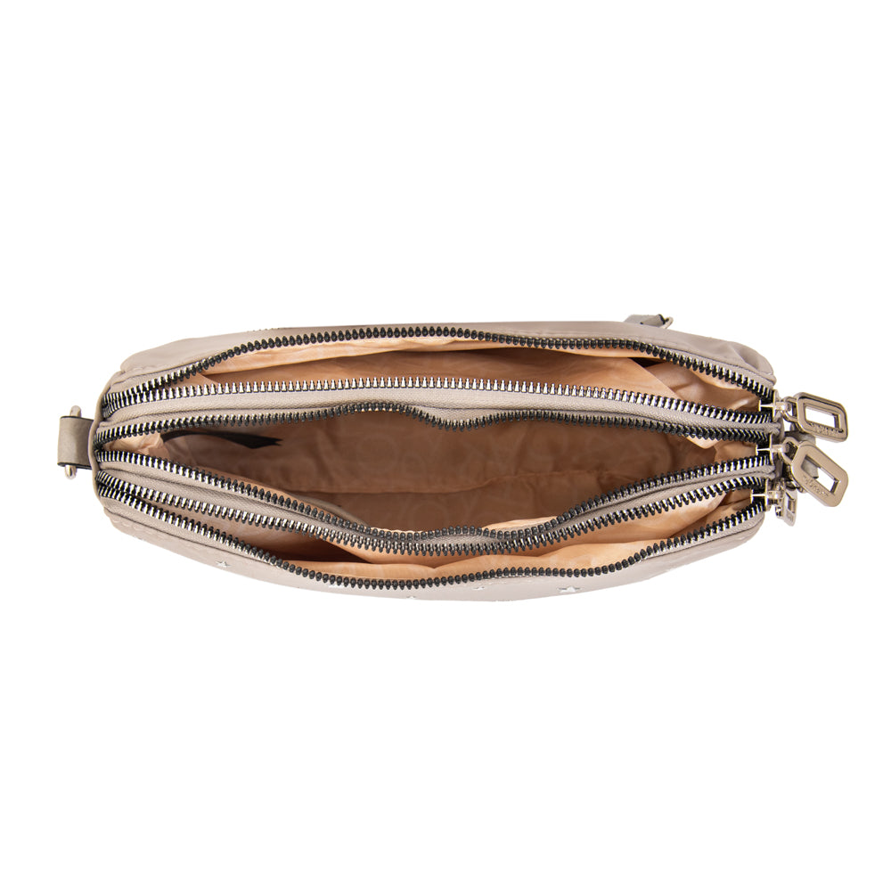 Cartera bandolera nuit mediana gris