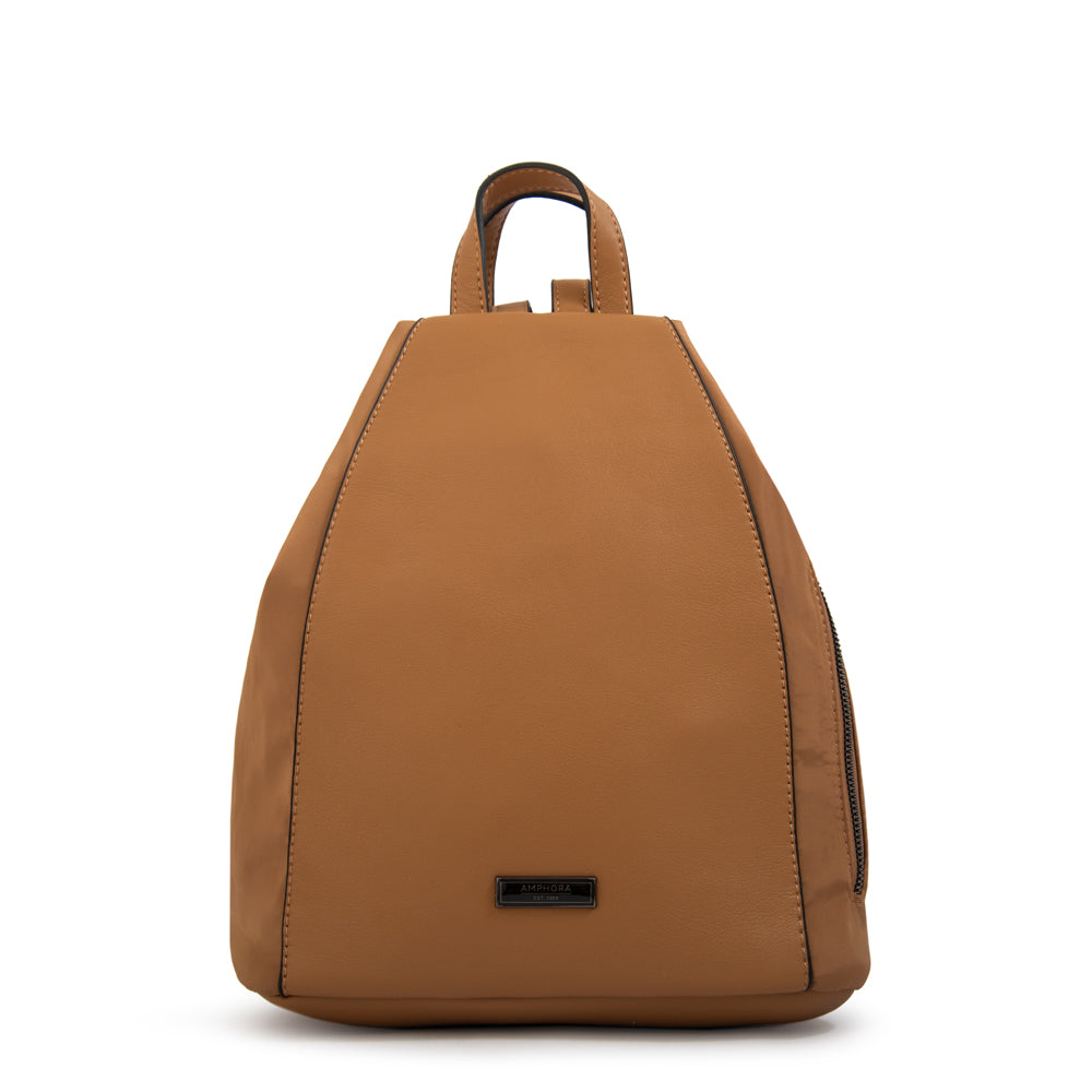 Mochila cloe mediana beige oscuro