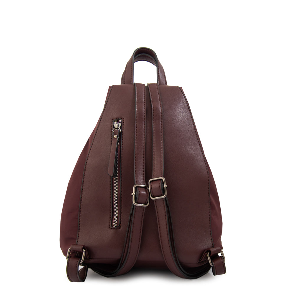 Mochila cloe mediana burdeo