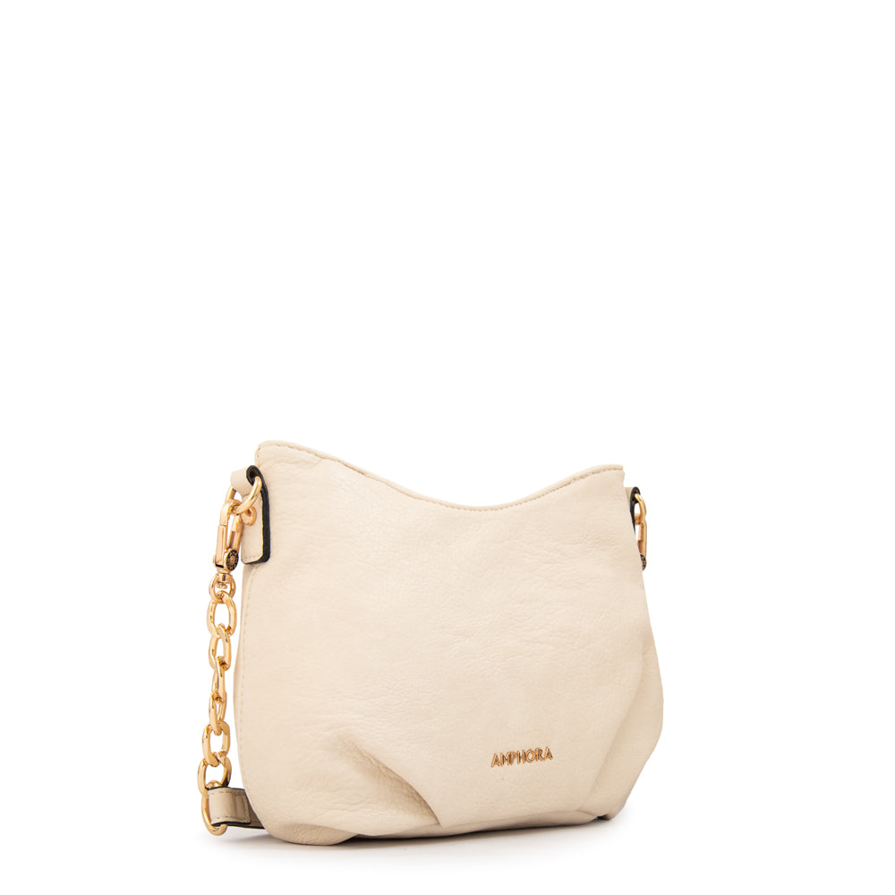 Cartera bandolera katherine mediana blanco crudo