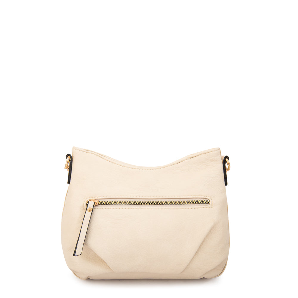 Cartera bandolera katherine mediana blanco crudo