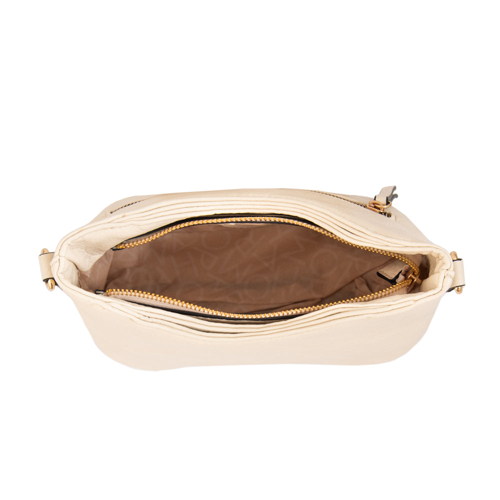 Cartera bandolera katherine mediana blanco crudo
