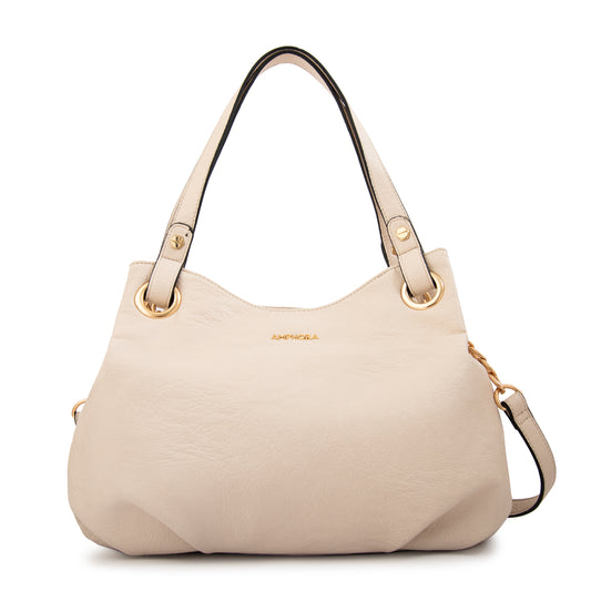Cartera tote tres divisiones katherine mediana blanco crudo