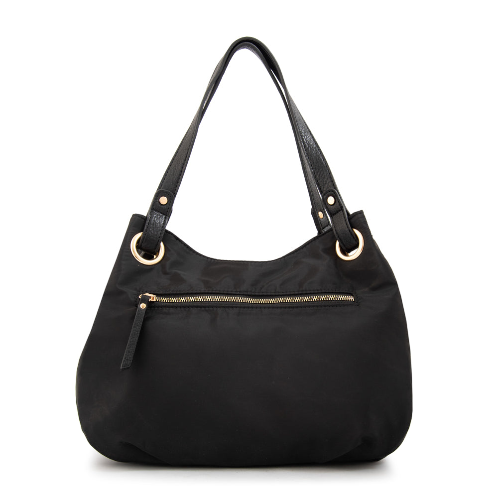 Cartera tote tres divisiones katherine mediana negro