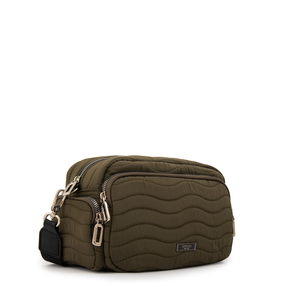 Cartera bandolera evelyn mediana verde oliva