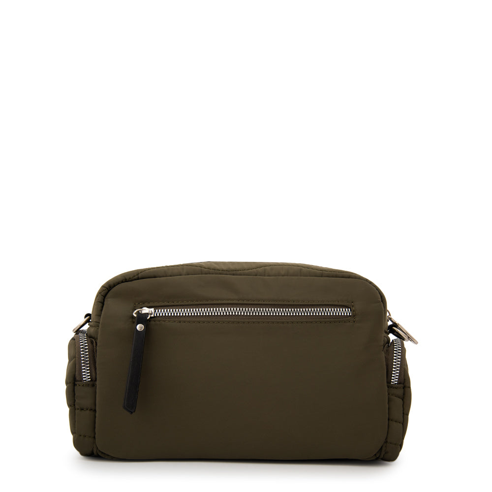 Cartera bandolera evelyn mediana verde oliva