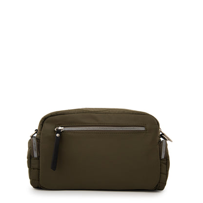 Cartera bandolera evelyn mediana verde oliva
