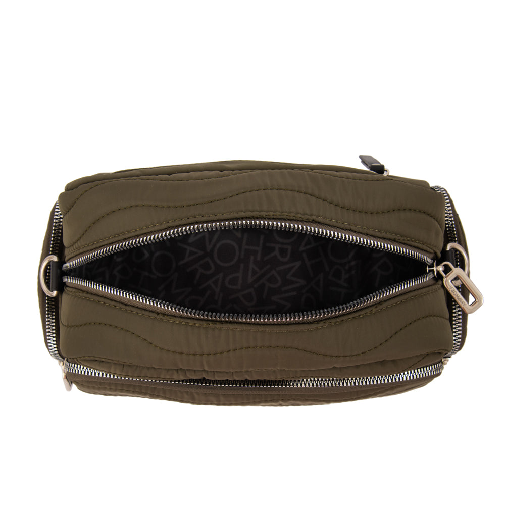 Cartera bandolera evelyn mediana verde oliva