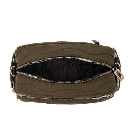 Cartera bandolera evelyn mediana verde oliva