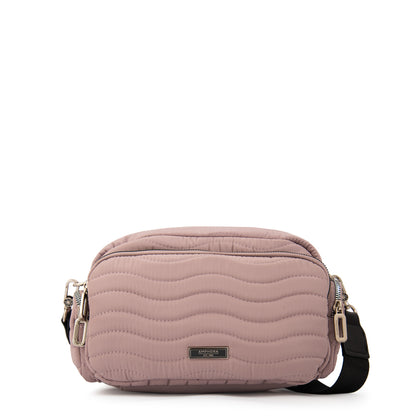 Cartera bandolera evelyn mediana rosa viejo