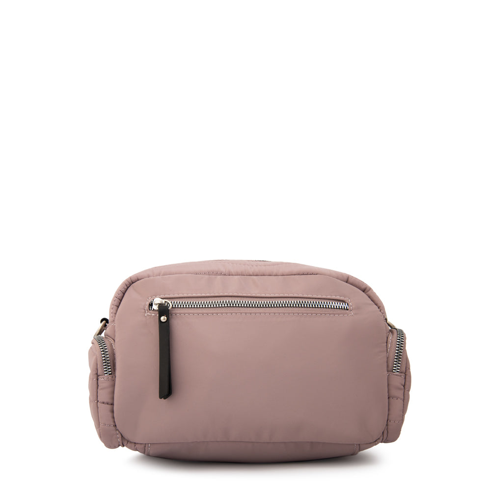 Cartera bandolera evelyn mediana rosa viejo