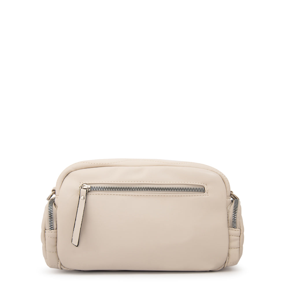 Cartera bandolera evelyn mediana blanco crudo