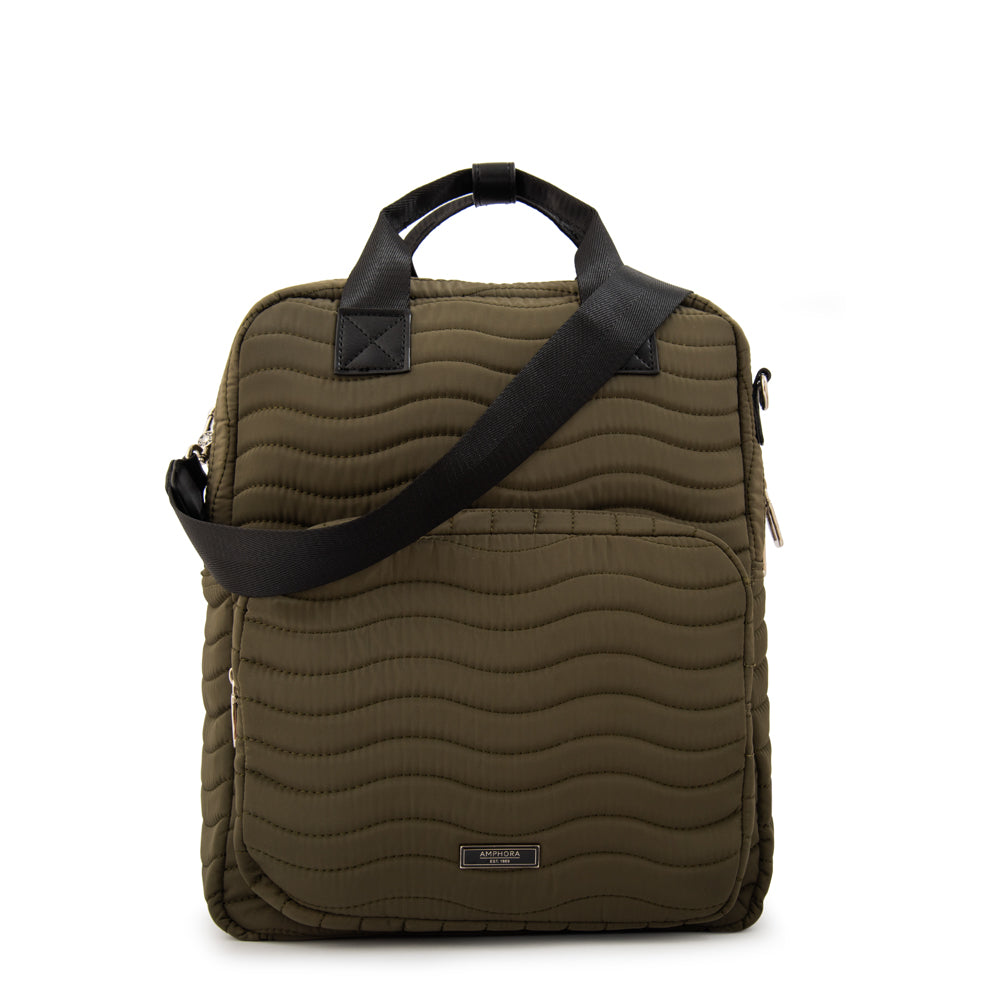 Mochila evelyn mediana verde oliva