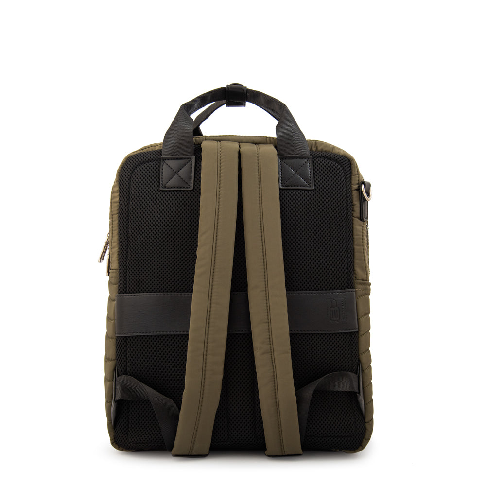 Mochila evelyn mediana verde oliva