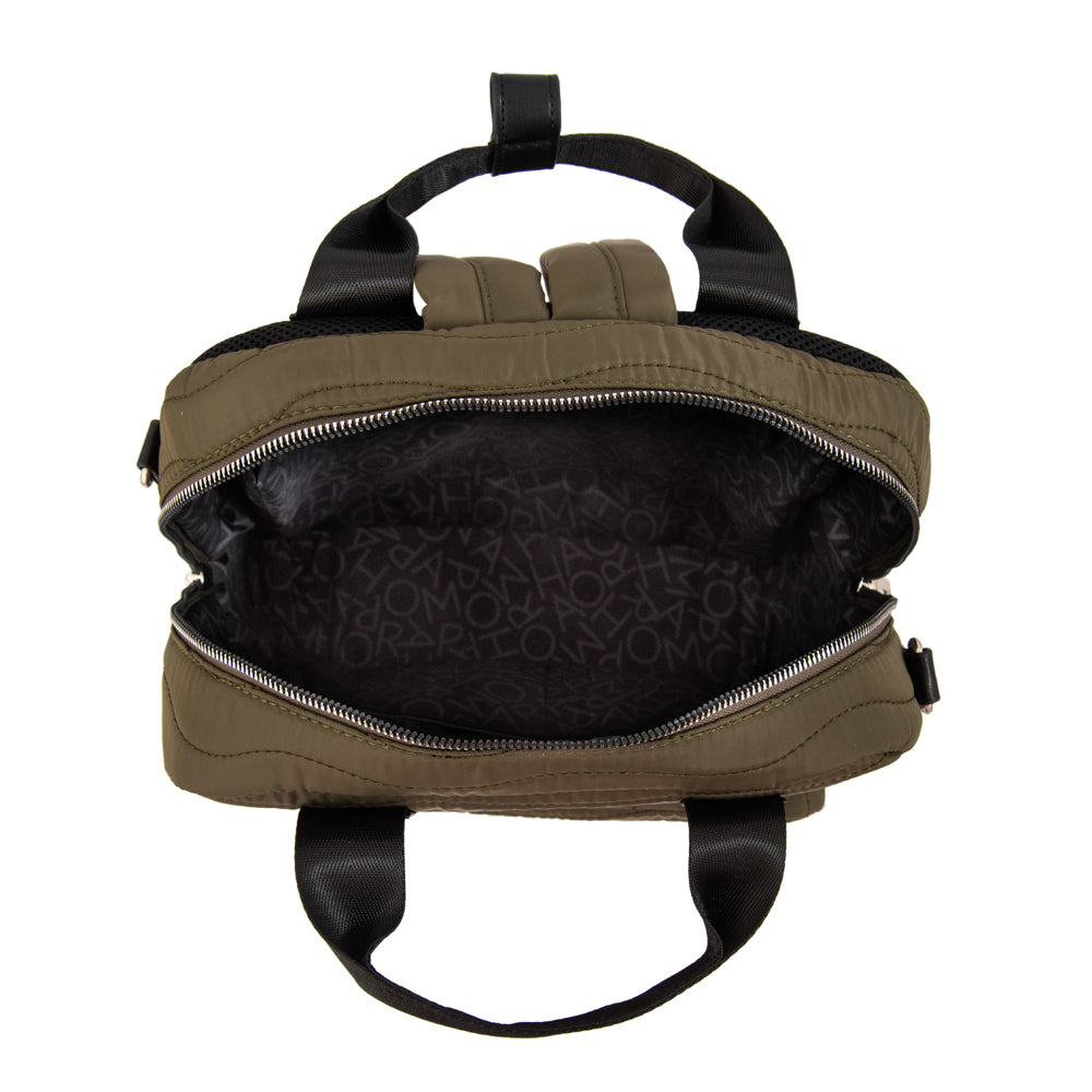 Mochila evelyn mediana verde oliva