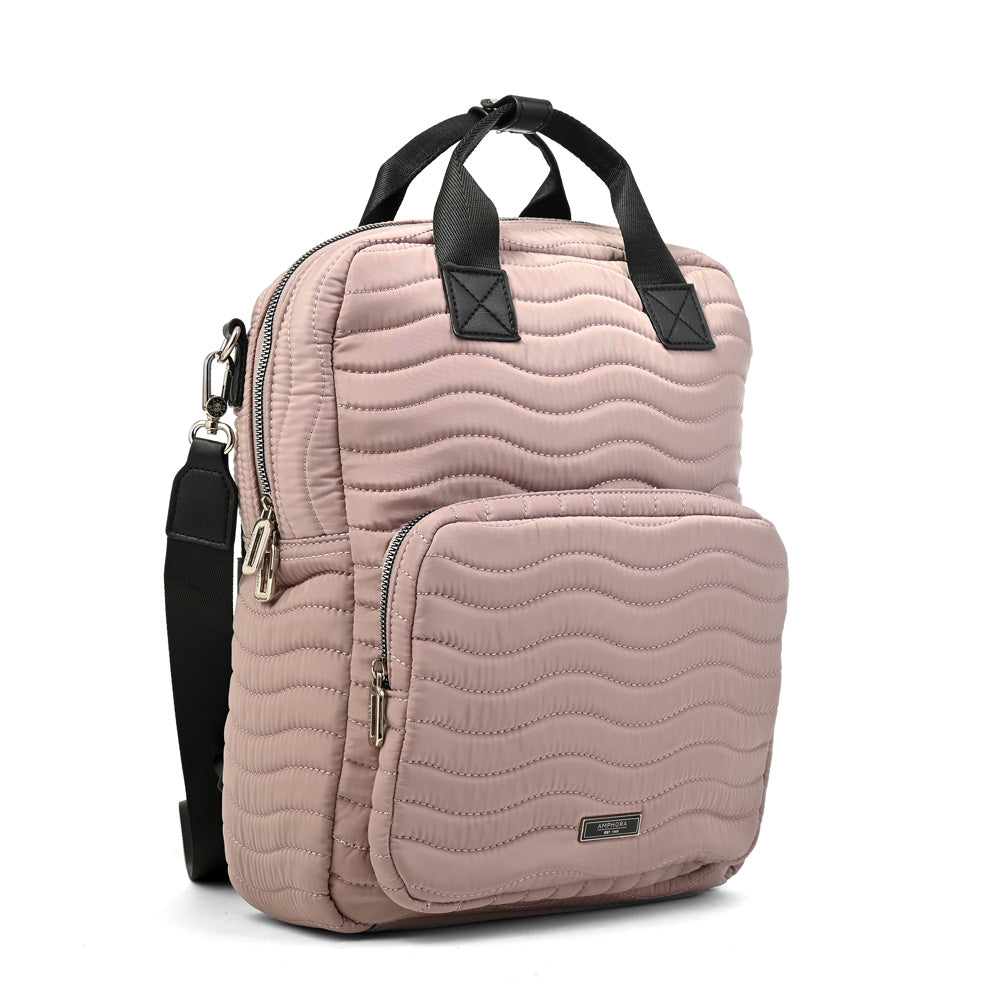 Mochila evelyn mediana rosa viejo