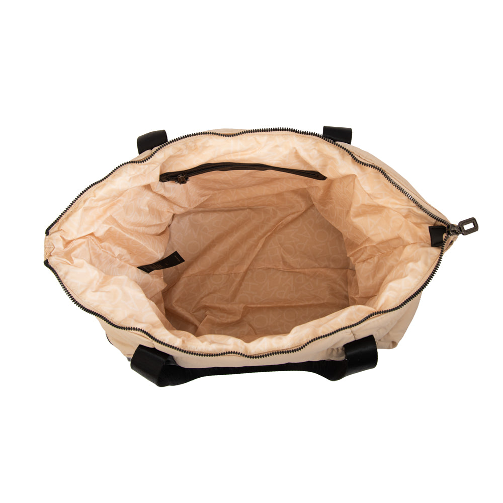 Cartera tote simona grande blanco crudo