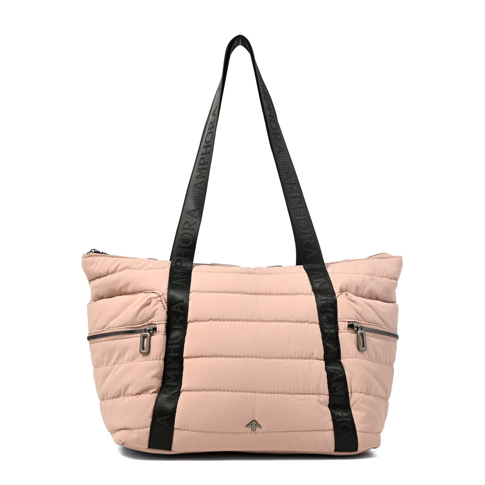 Cartera tote simona grande rosa viejo