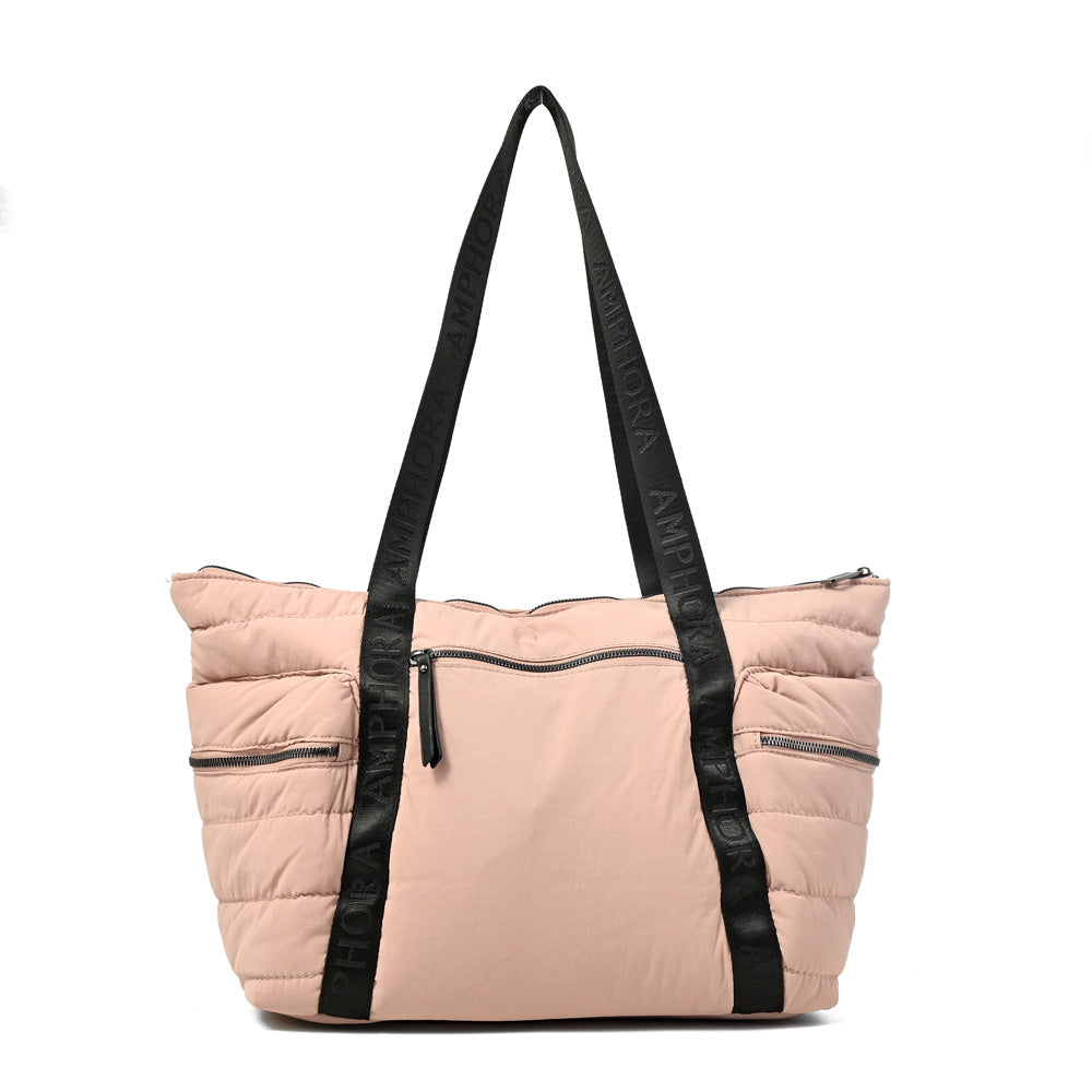 Cartera tote simona grande rosa viejo
