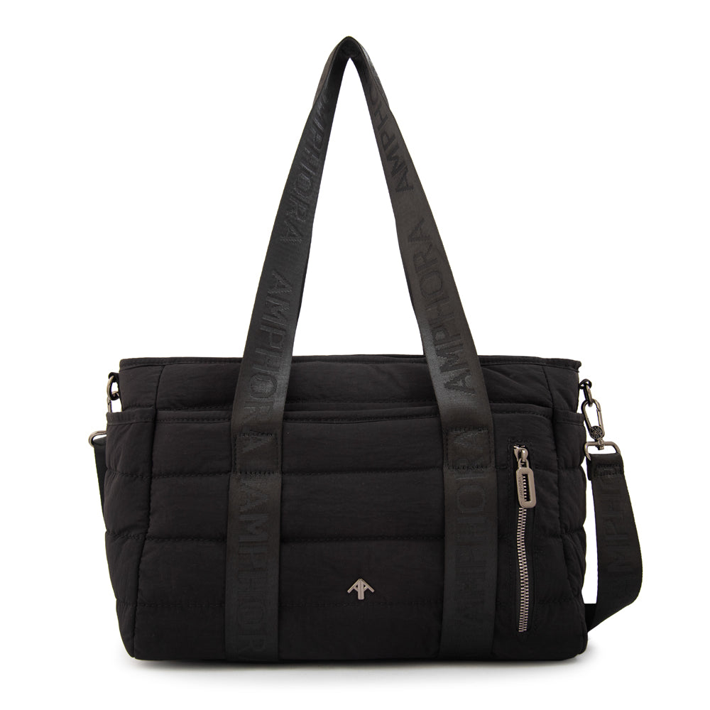 Cartera tote simona mediana negro