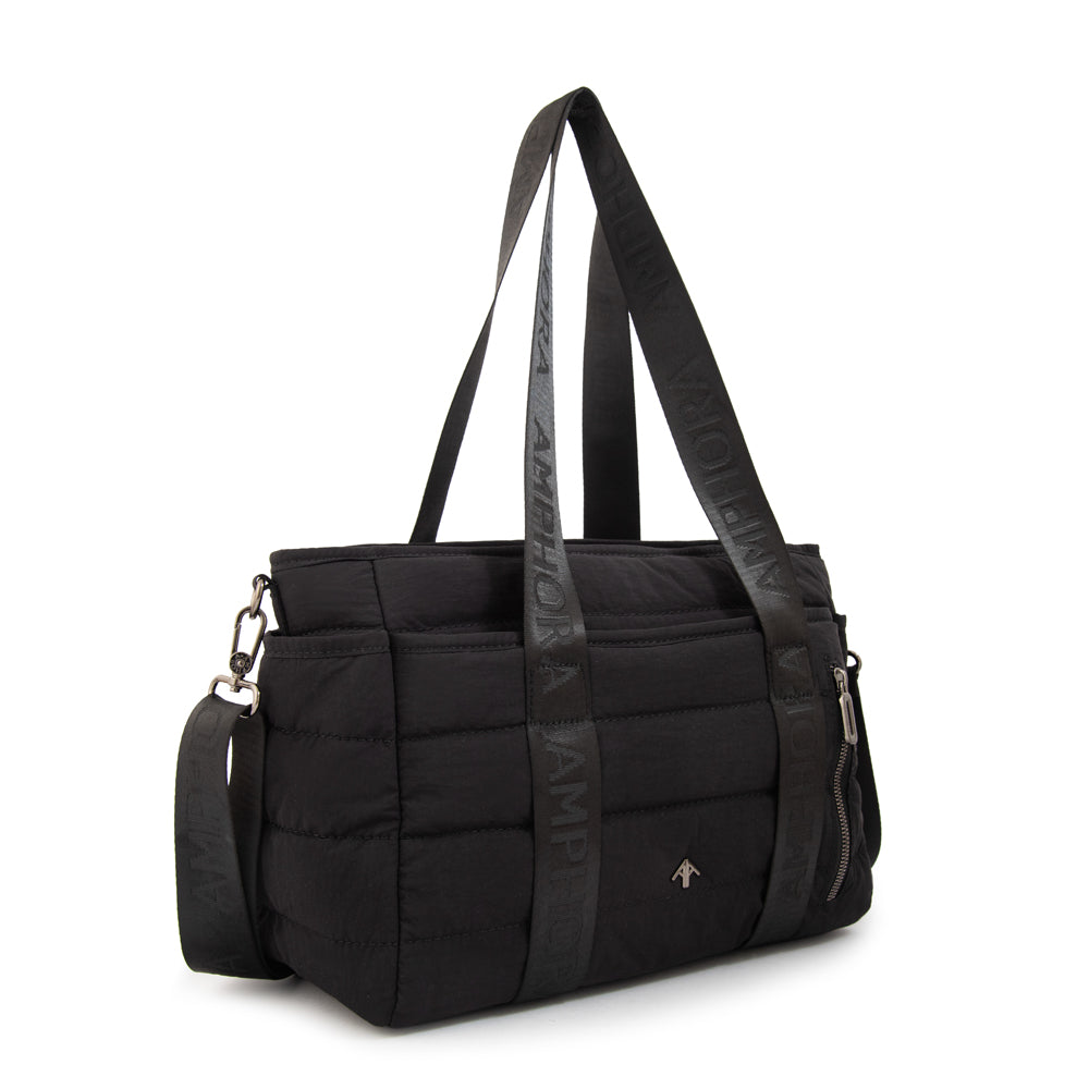 Cartera tote simona mediana negro