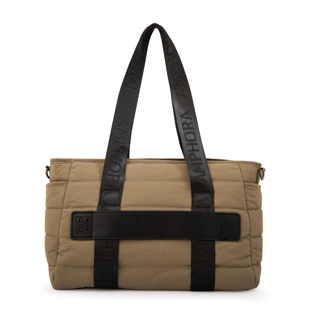 Cartera tote simona mediana verde oliva