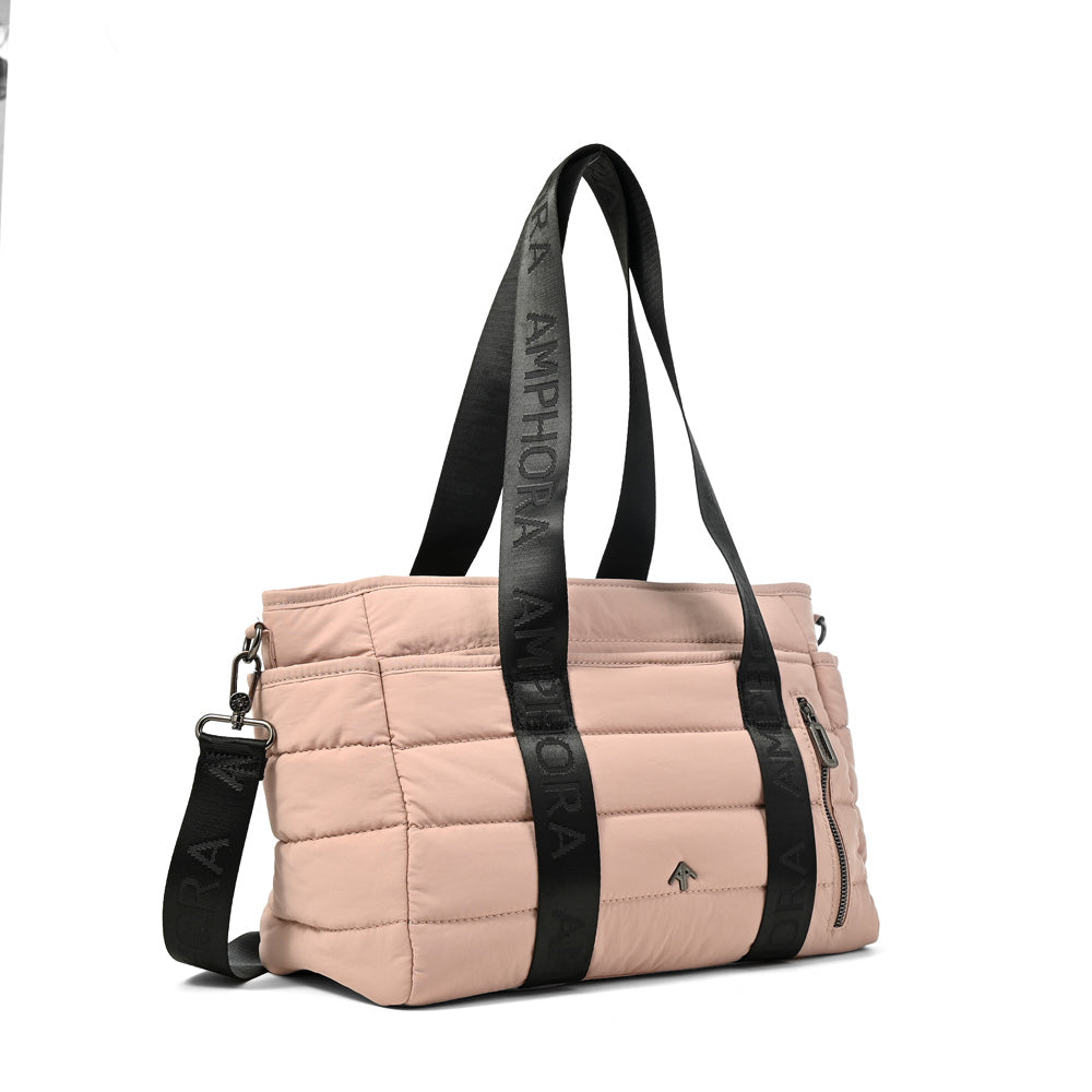 Cartera tote simona mediana rosa viejo