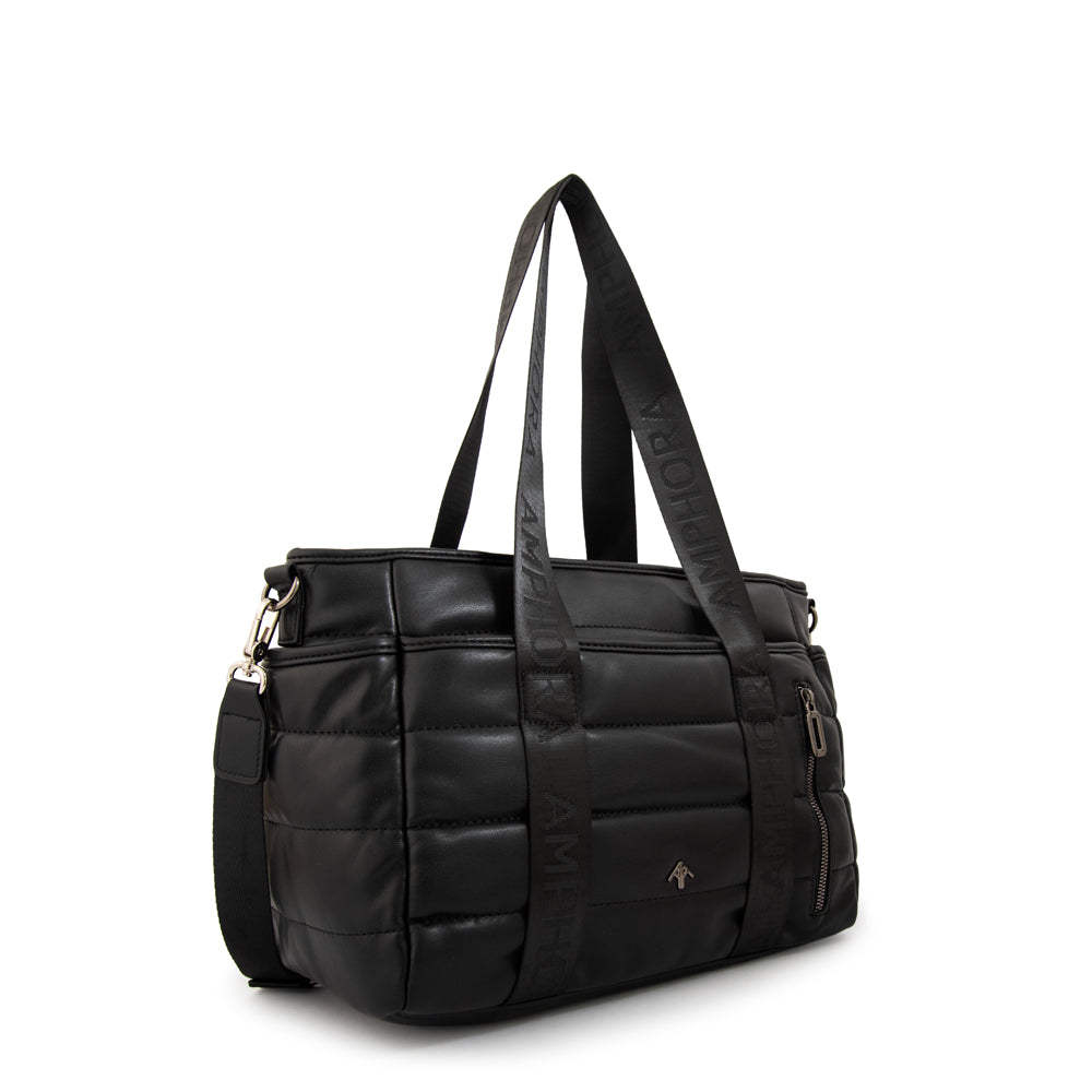 Cartera tote simona mediana negro