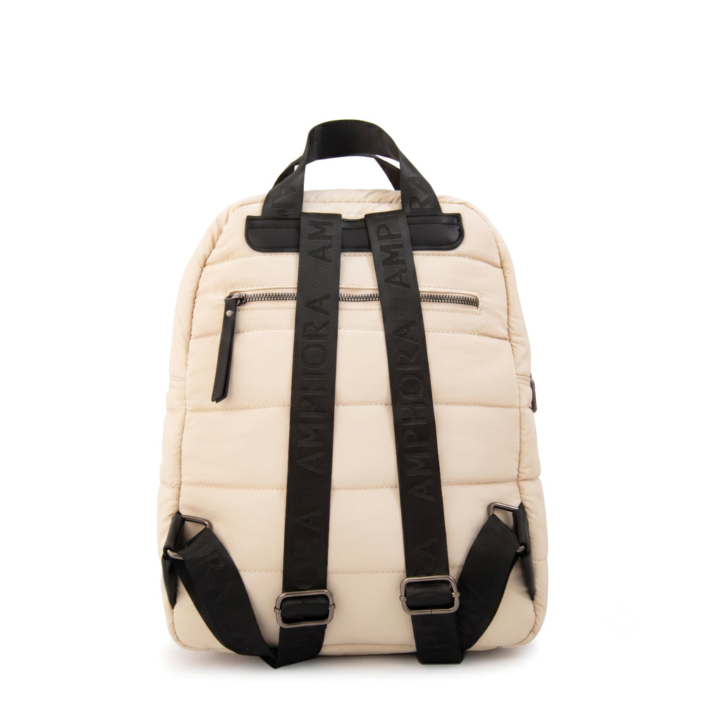 Mochila porta notebook simona grande blanco crudo