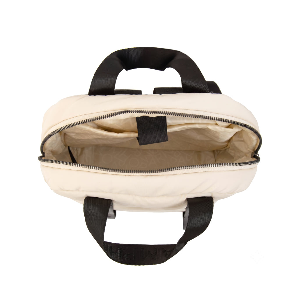 Mochila porta notebook simona grande blanco crudo
