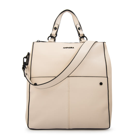 Mochila daniella mediana blanco crudo