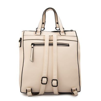 Mochila daniella mediana blanco crudo