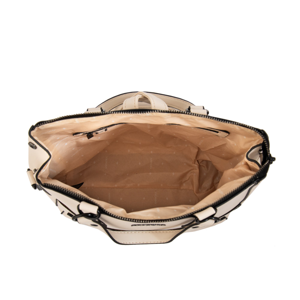 Mochila daniella mediana blanco crudo