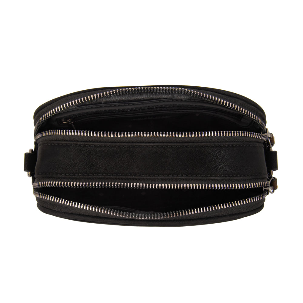 Cartera bandolera pricila pequeña negro