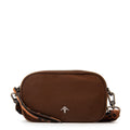 Cartera bandolera pricila pequeña café oscuro