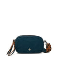 Cartera bandolera pricila pequeña petroleo oscuro