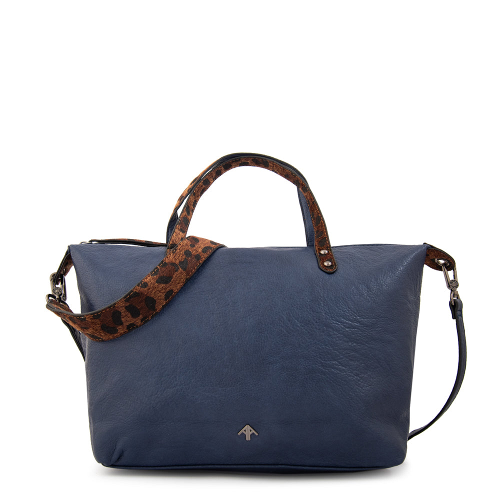 Cartera tote santana grande azul oscuro