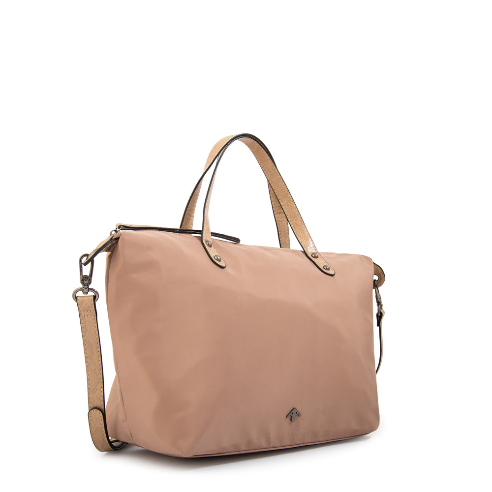 Cartera tote santana grande beige oscuro