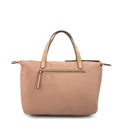 Cartera tote santana grande beige oscuro