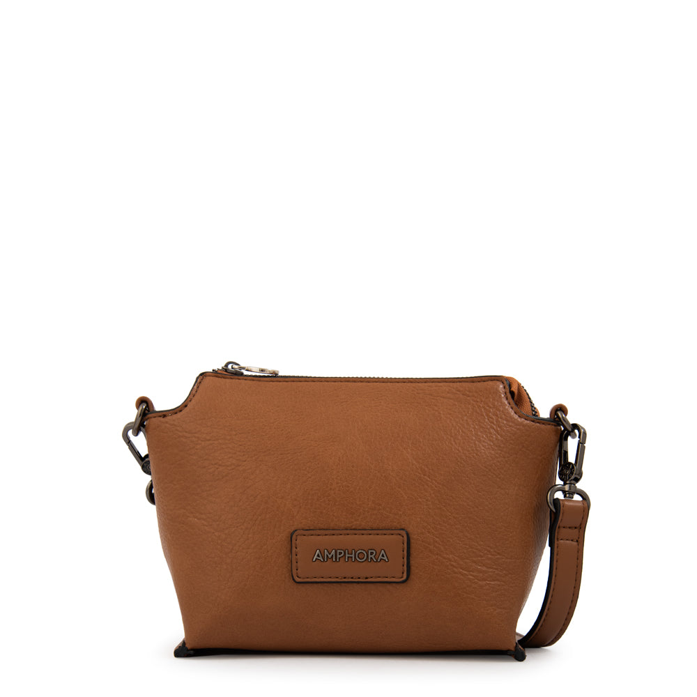 Cartera bandolera sabrina mediana café