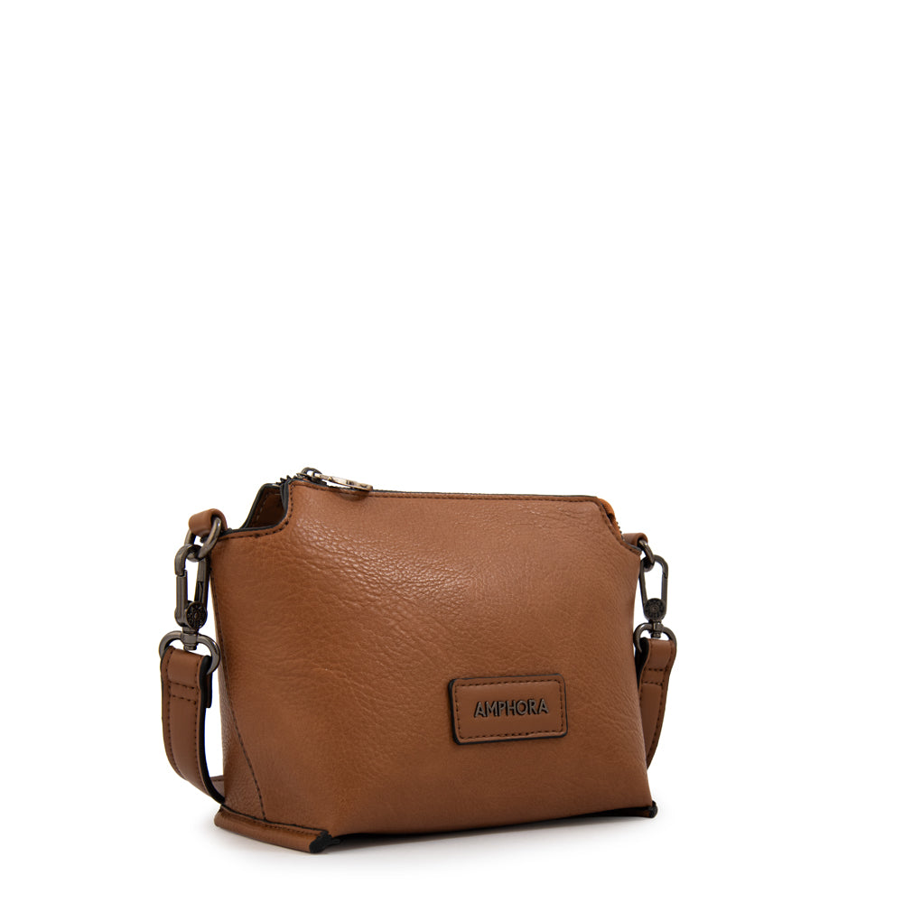 Cartera bandolera sabrina mediana café
