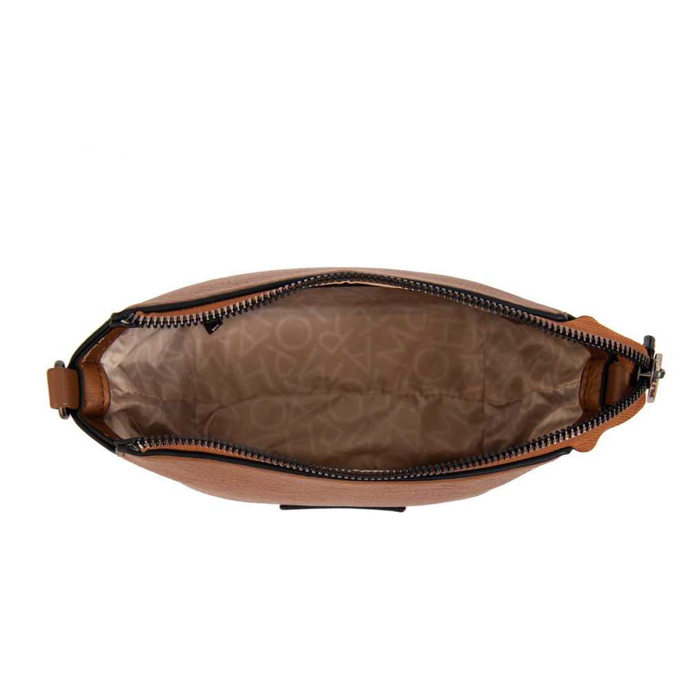 Cartera bandolera sabrina mediana café
